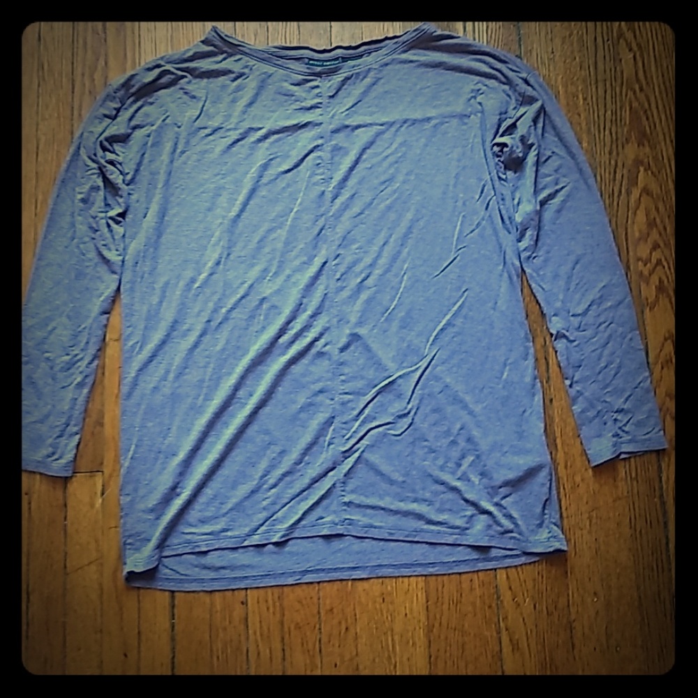 Heathered Purple 3/4-Sleeve Top